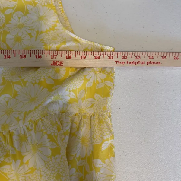 Lisa Marie‎ Fernandez XL Target Yellow Floral Tiered Trapeze Babydoll Swing - Image 9