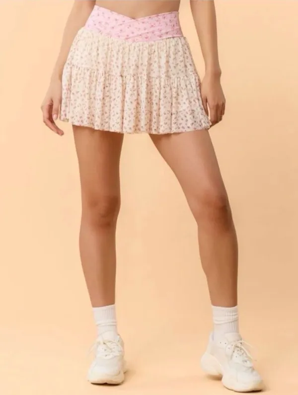 NWT! Popflex Target X Blogilates Women's Ballerina Skort Skirt Pink Size Medium - Image 8