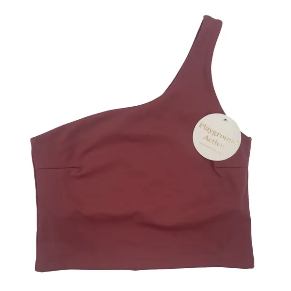 PLAYGROUND ACTIVE Tank Sports Bra Size Small One Shoulder Cali Cropped NWT Gym - Image 3