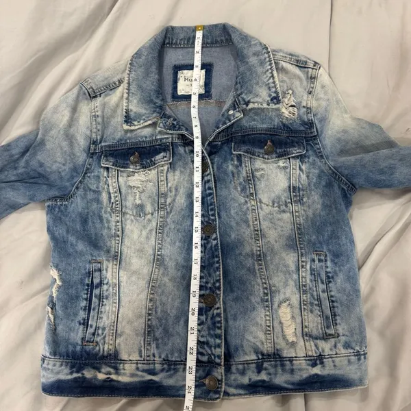 size medium acid wash‎ jeans jacket XL - Image 6