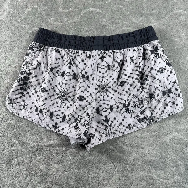 Vuori Clementine Shorts Gray Shibori Print Small Running Athletic Gym 2.5" Lined - Image 12