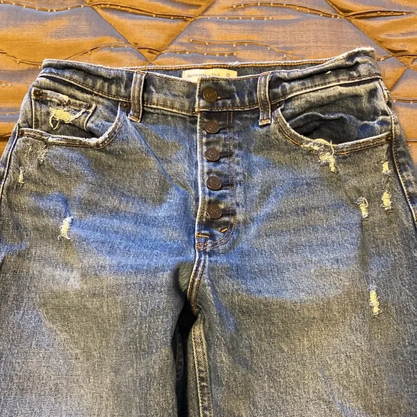 Abercrombie & Fitch A&F Jeans 8 29 Long Mom High Rise - Image 3