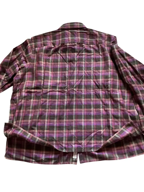 Ralph Lauren women’s plaid button down long sleeve shirt purple green size 2X - Image 4
