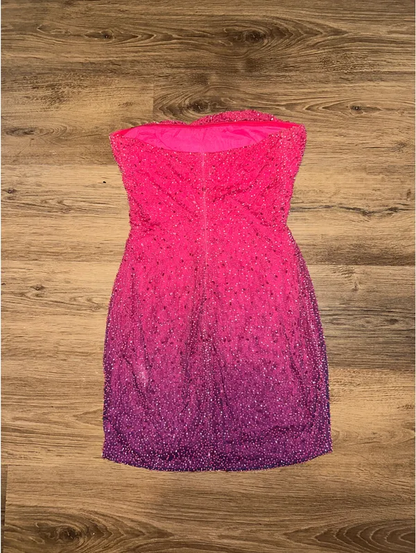 Oh Polly Mini Dress Embellished pink and purple - Image 2