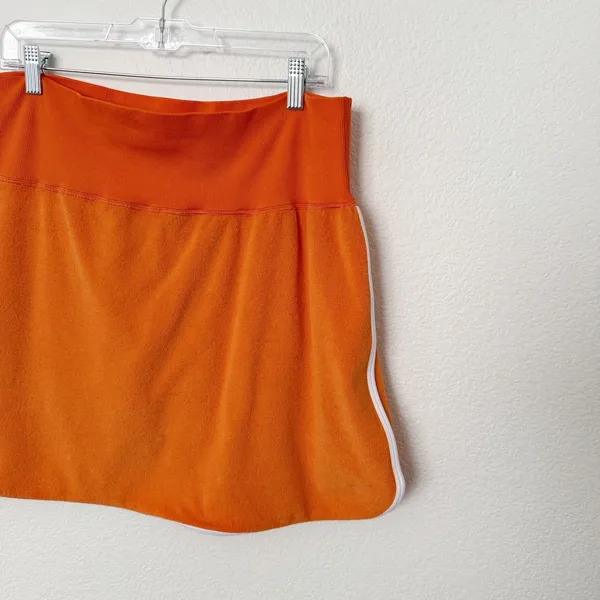 [Aerie] Offline Orange Hole in One Terry Cloth Mini Skort Hidden Shorts Size XL - Image 7
