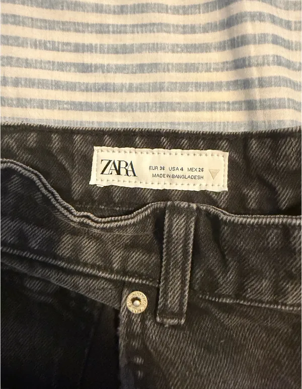 ZARA High-Rise Curved Shorts - Image 2