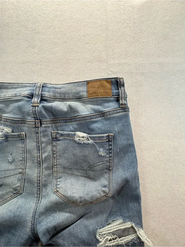 American Eagle Hi-Rise Jegging Next Level Stretch Distressed Jeans Women’s 4 - Image 8