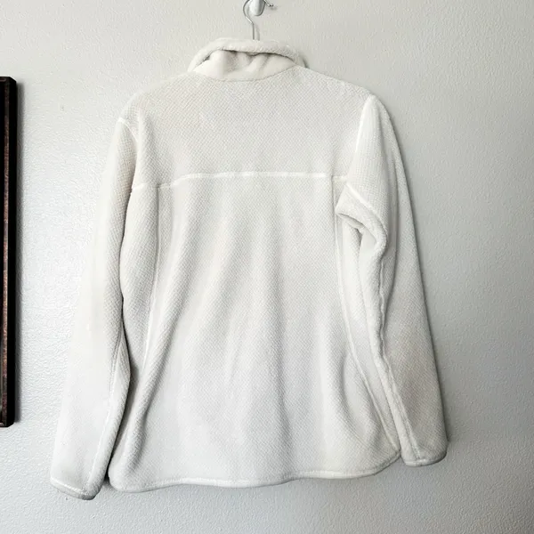 Patagonia Re-Tool Snap-T Fleece Polartec Pullover Cream White Size Large - Image 8