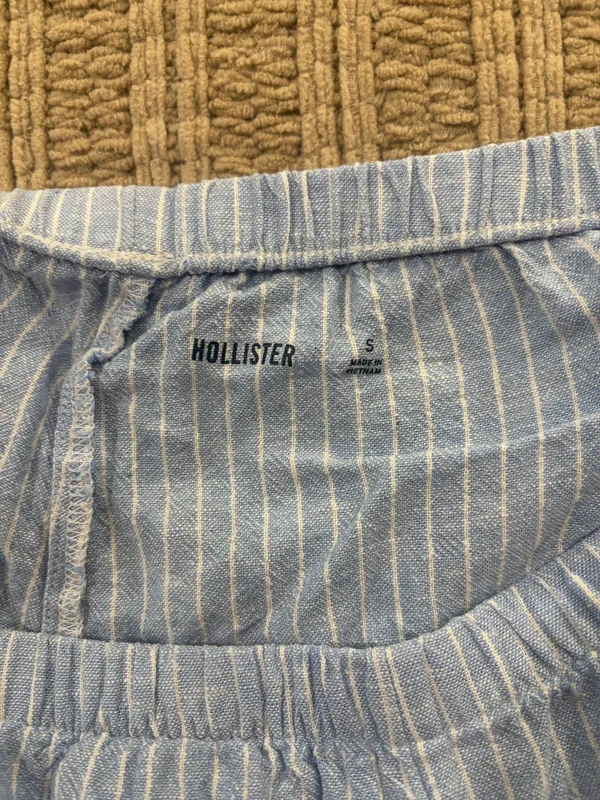 Hollister Blue Striped Shorts  - Image 3