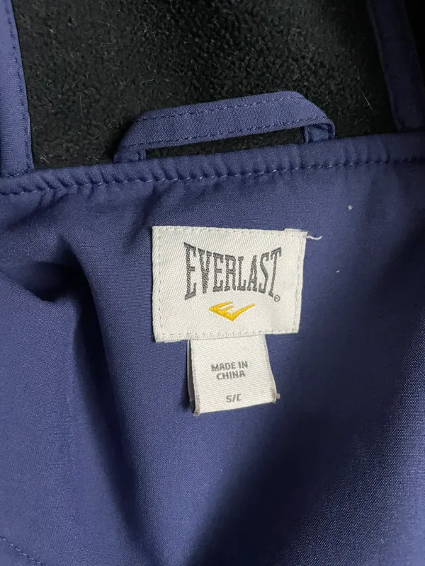 Blue Rain Jacket With Hood - Image 2