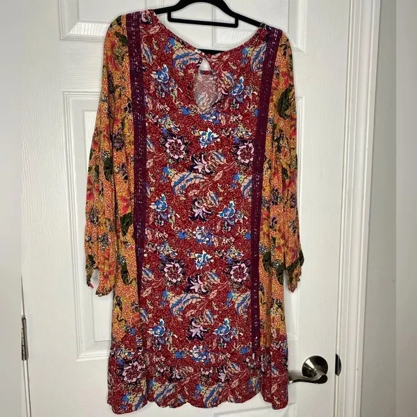 MATILDA‎ JANE Lovely Menagerie Dress Size Small Boho Mini Length - Image 3