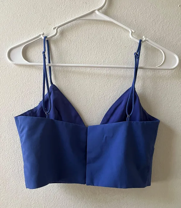 ZARA Blue Corset Top - Image 2