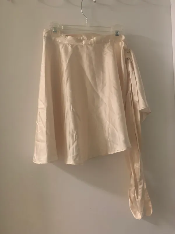 White Fox Such A Delight Crop Top and In a Dream Wrap Skirt Set in Champagne - Image 4