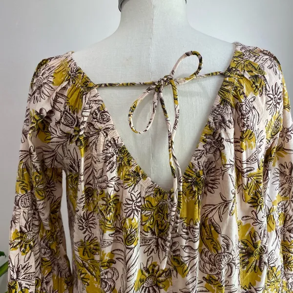 NWT Anthropologie Daily‎ Practice Mollie Floral Tunic Dress XS Boho Cottagecore - Image 6