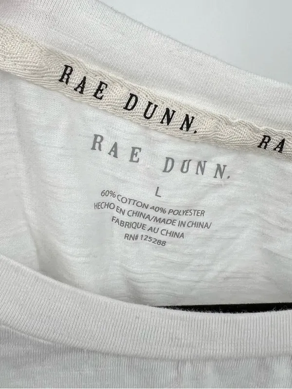 Rae Dunn Wifey Graphic T Shirt White Short Sleeve Bridal Bride Top Size Large - Image 4