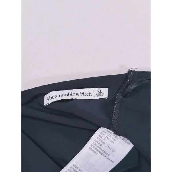 Abercrombie & Fitch Deep V Halter Crop Top Size XL Black Sexy Going Out Clubwear - Image 4