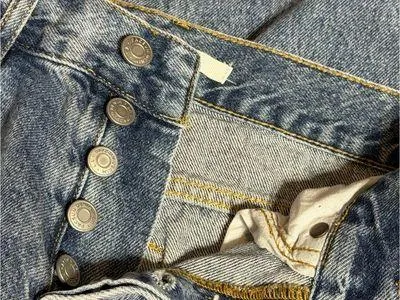 PacSun Women's Distressed Boyfriend Jeans in Light Blue Denim - Image 8