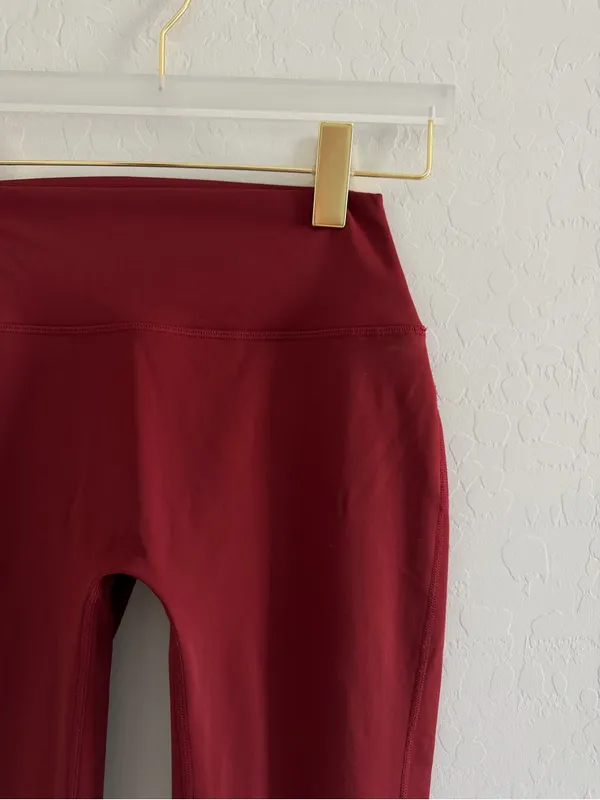 Set Active Maroon Sport body Leggings Size M - Image 3