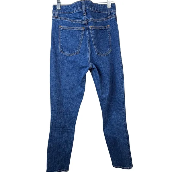 Abercrombie & Fitch Curve Love Super Dark High Rise The Skinny Ankle Jeans 0/25 - Image 9