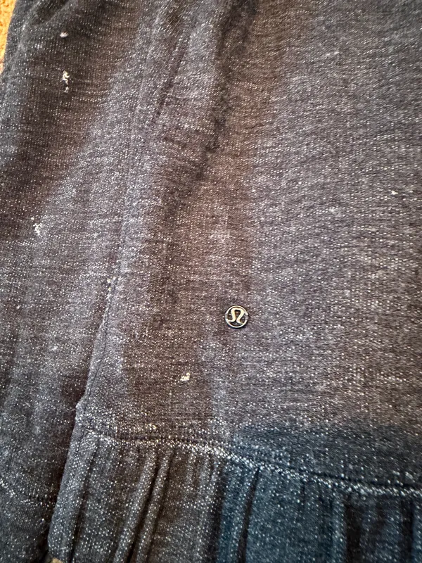 Lululemon Harmonious Hoodie Sweatshirt Reversible Grey Black Size 6 FLAWED - Image 11