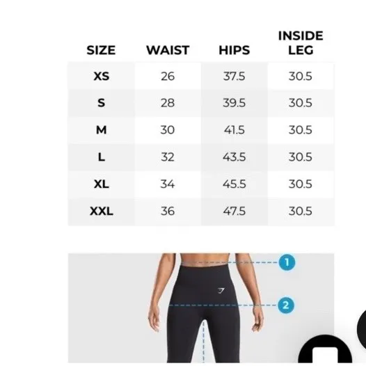 Gymshark Leggings‎ Womens Medium XS Ombre Seamless Long Training Black - Image 8