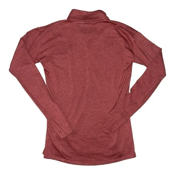 Patagonia women’s size small brick orange long sleeve half zip pullover - Image 2