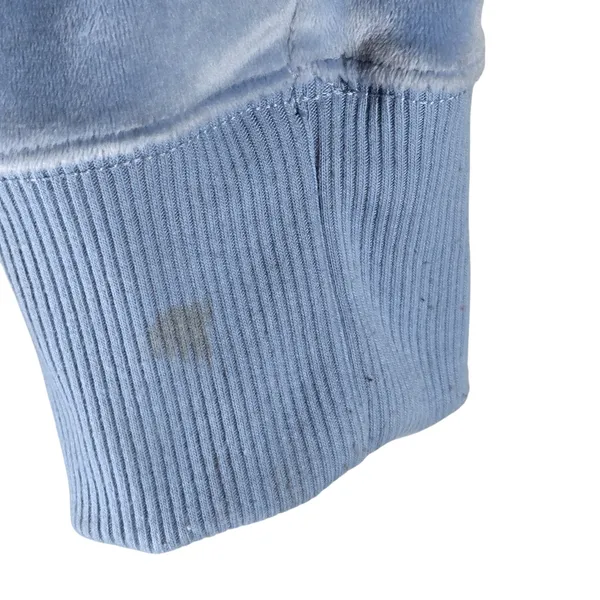 Aerie‎ Real Good Velour Full Zip Hoodie Light Blue Cropped Sweatshirt Large - Image 7