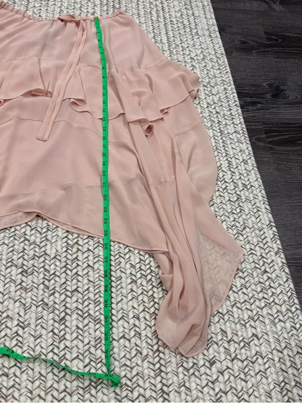 NWT BCBG MaxAzria Bare Pink Ruffle Skirt - Image 11