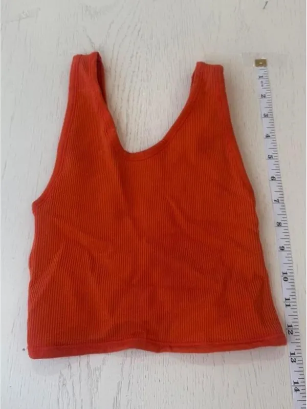 Out From Under Orange Ribbed Tank Top XS/S - Image 4