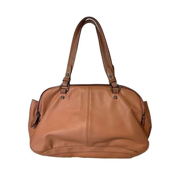 Coach leather purse bag pinkish/orange salmon color - Image 2