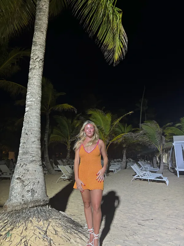 Zara Orange and Pink Mini Dress - Image 4