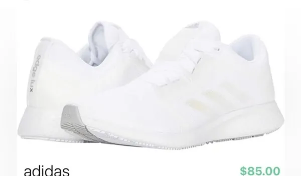 adidas Womens Edge Lux 4 Running Shoe Sneakers White Size 8.5 - Image 4