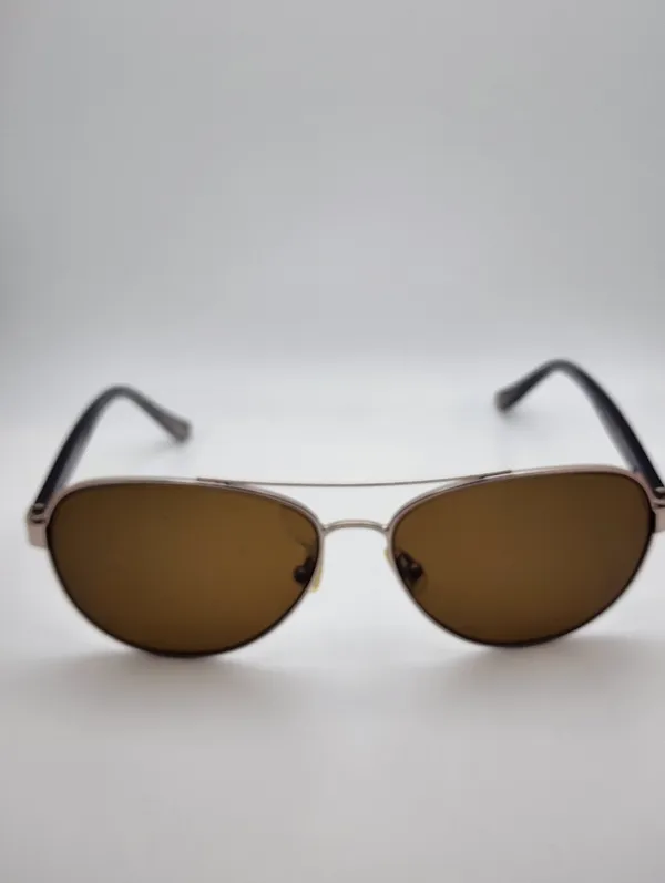 Liz Claiborne Silver & Purple Aviator Sunglasses - Image 5