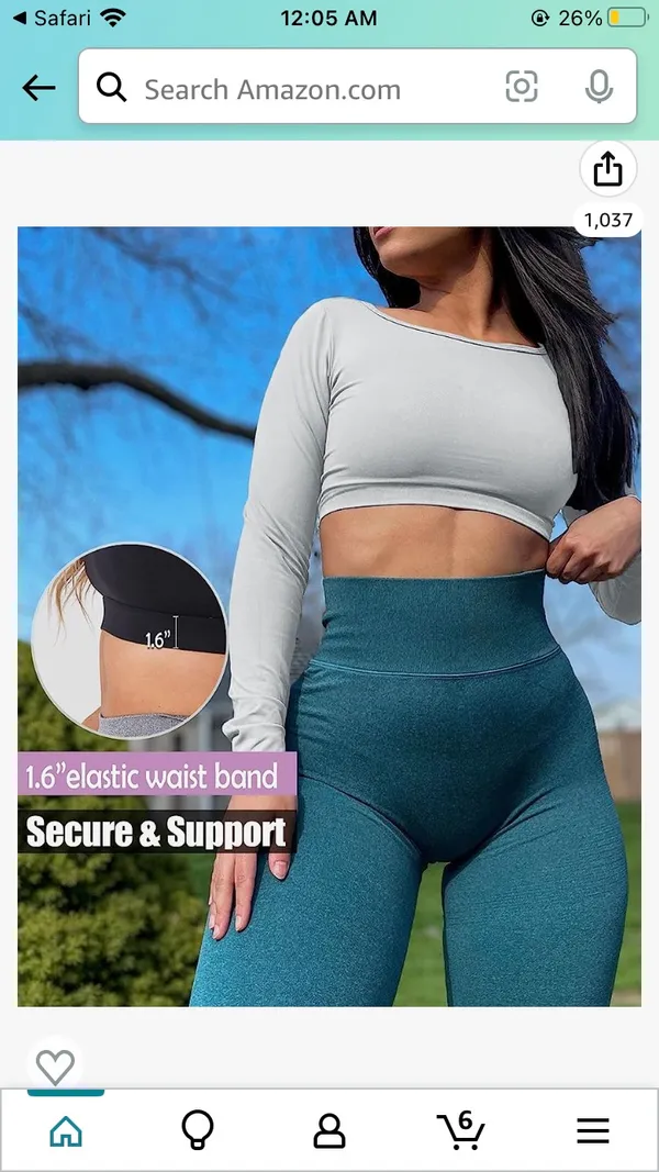 Amazon Backless Active Long Sleeve - Image 5