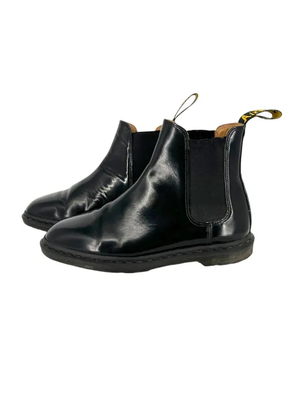 Dr. Martens Graeme II Black Gloss Chelsea Boots Leather Unisex Womens 10 Mens 8 - Image 12