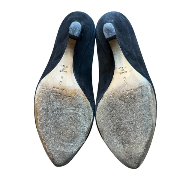 Kate Spade Shoes Womens Size 8 Black Suede Pointed‎ Toe High Heel Pumps Italy - Image 7
