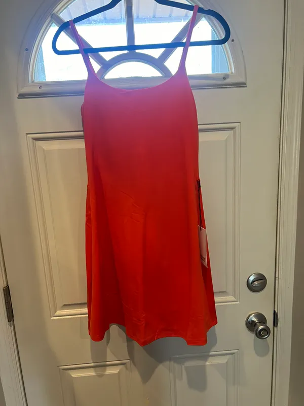 Girlfriend Collective Orange racer Juliet exercise dress - Image 4