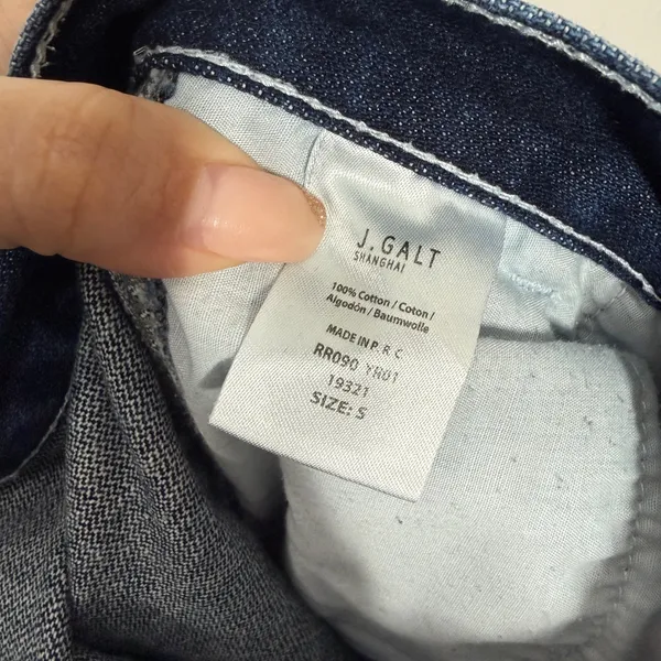 John Galt Ariana High Waist Loose Carpenter Jeans Small Blue Denim Utility Baggy - Image 10