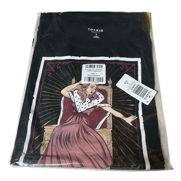 Torrid Drama Queen Classic Fit Tee Size 2 - Image 4