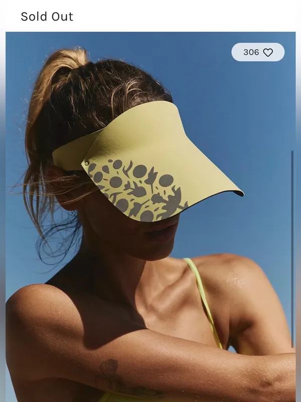 NWOT Free People Movement Volley Reflective Visor OS - Image 6