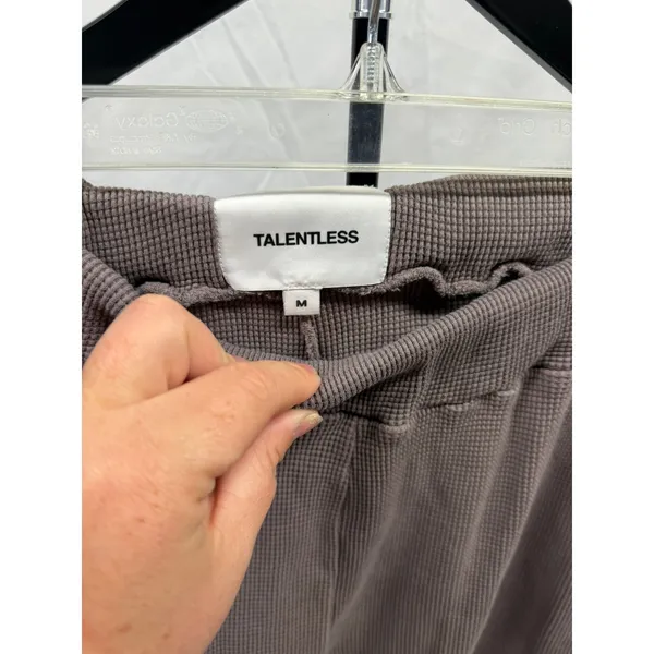 TALENTLESS Women's Medium Waffle Casual Neutral‎ Lounge Pants in Porcini - Image 6