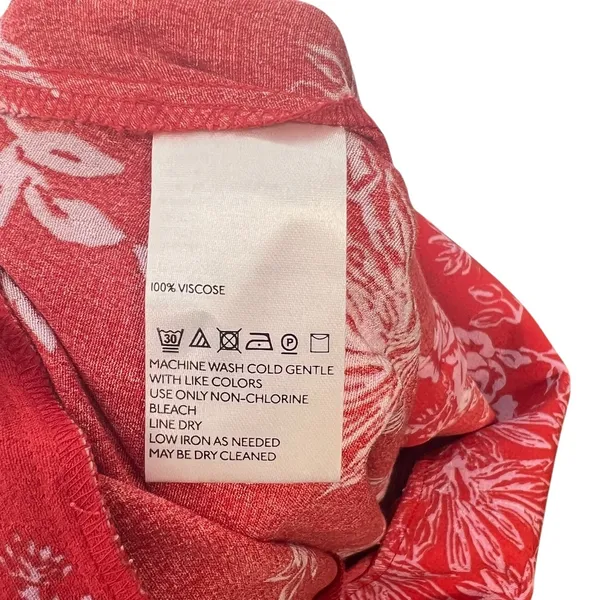 Free People Be The One Jumpsuit Floral‎ Print Button Wide Leg Red Size 4 - Image 13