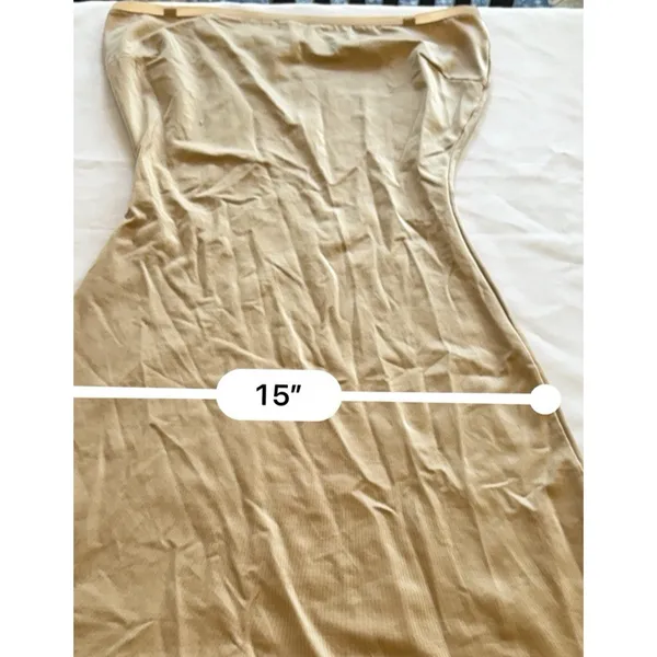 SPANX Simplicity Shaping Slip Dress Nude Beige Women's Size Medium Shapewear - Image 5