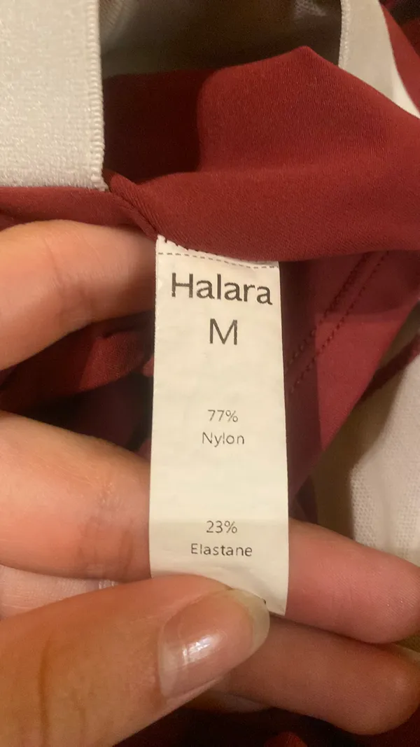 Halara SoftlyZero Square Neck Crisscross Back Cropped Tank Top Cordovan - Image 6