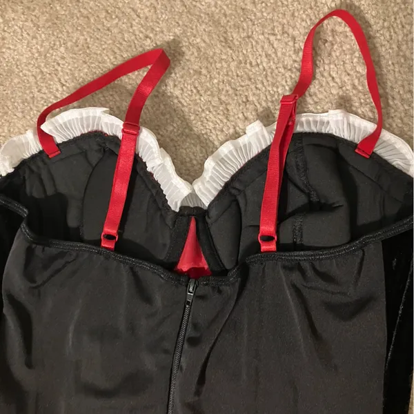 Spirit Little Red Women's Red and Black Costume Dress with Hooded Cape - Image 11