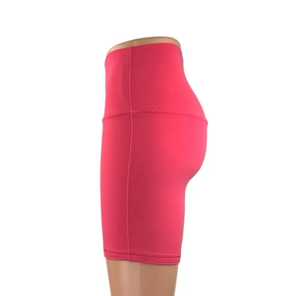 Lululemon Womens Hot Pink High Waisted Yoga Running Athletic Biker Shorts Size 4 - Image 2