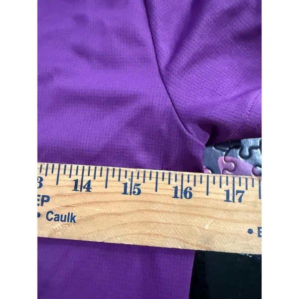 Adidas Climachill Purple Short Sleeve Polo‎ Shirt Womens Performance Activewear - Image 8