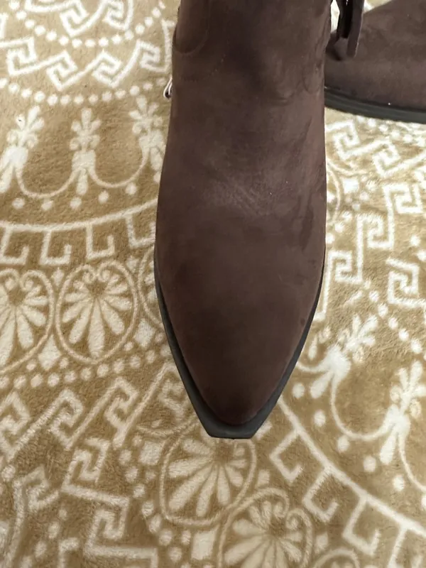 Universal Threads Brown Over-the-Knee Fringe Boots - Image 4