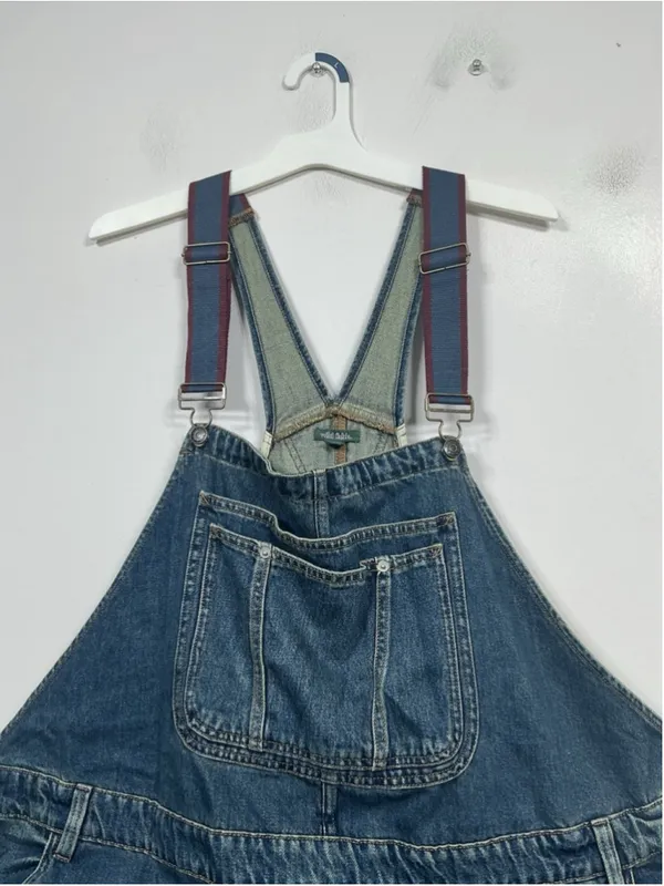 Wild Fable Womens Blue Denim Overalls One Piece Plus 4X Wide Leg Pockets - Image 3