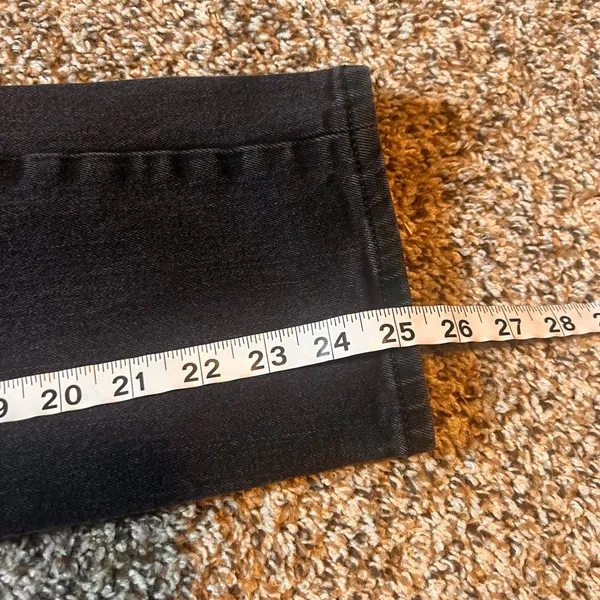 J.Crew Essential Straight Jeans Women's‎ Size 28 Black Denim Casual - Image 5